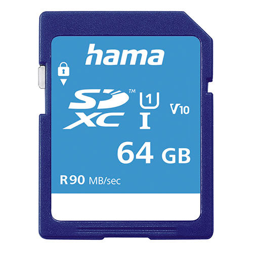 Hama 64GB SDXC Memory Card UHS-I Class 10 90MB/s High-Speed Hama 64GB SDXC Memory Card UHS-I Class 10 90MB/s High-Speed